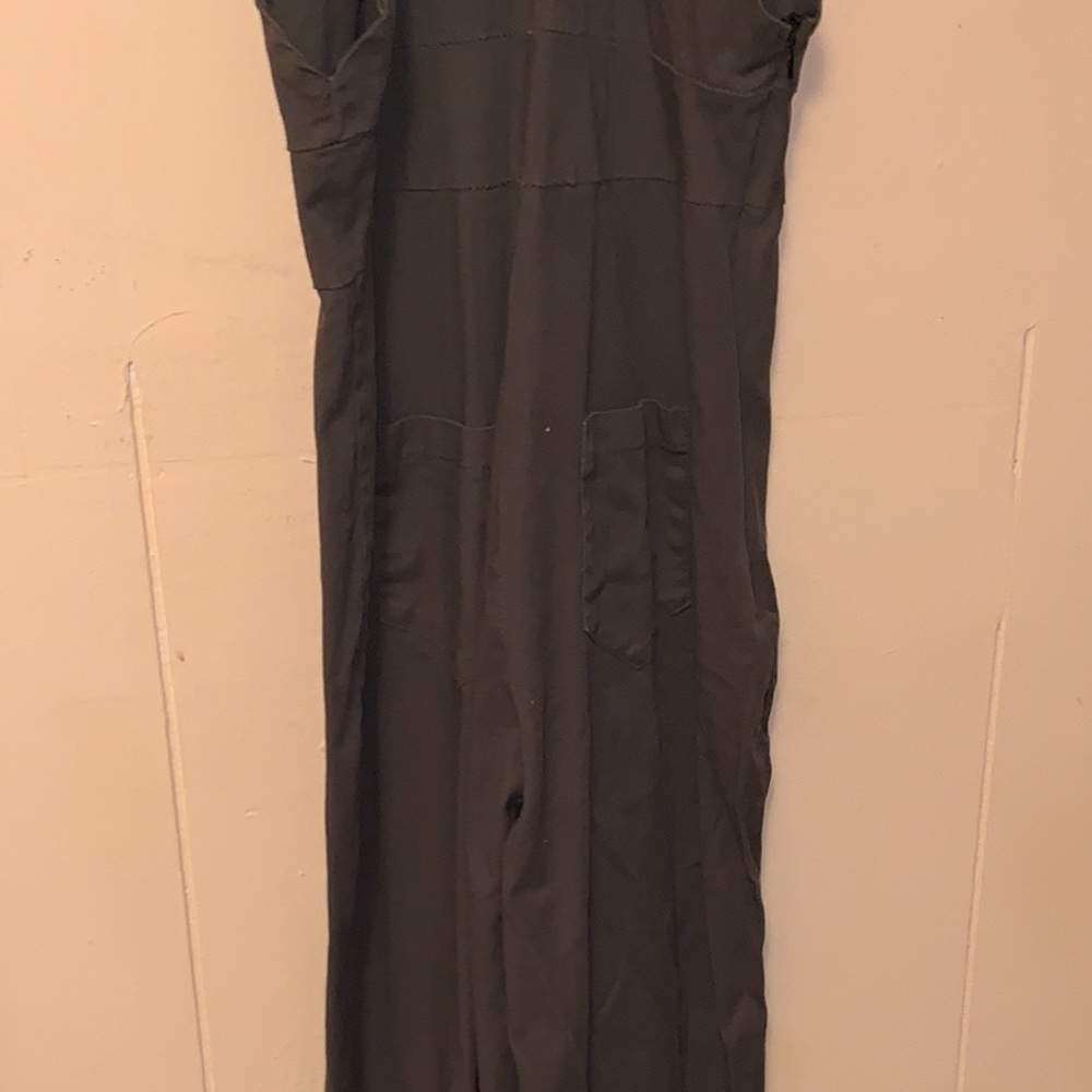 Olive green overall pants